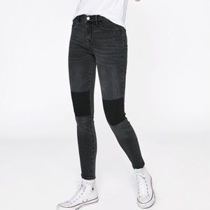 PACSUN Black high rise ankle jeans